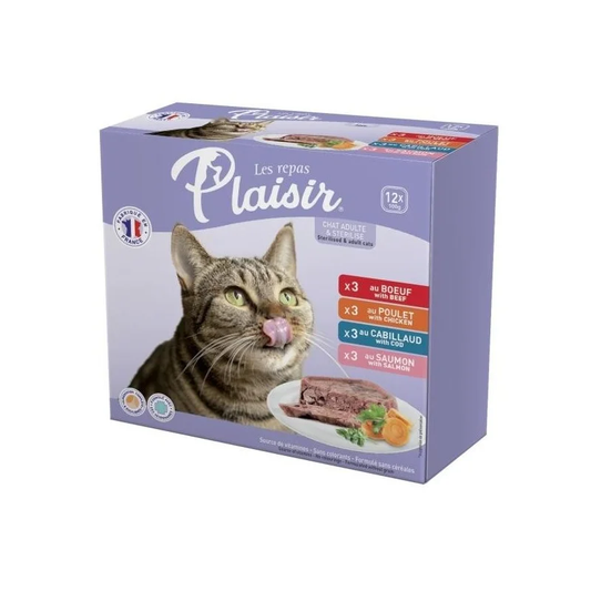 PACK BARQUETTE PLAISIR 12 pcs x 100 Gr