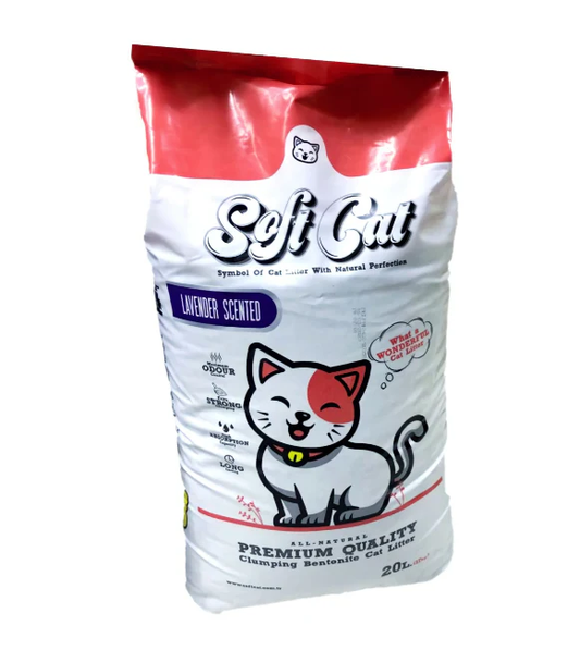SOFT CAT - LITIÈRE AGGLOMÉRANTE PARFUMÉ 