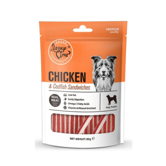 JERKY TIME - SANDWICH AU POULET & CABILLAUD - 80GR